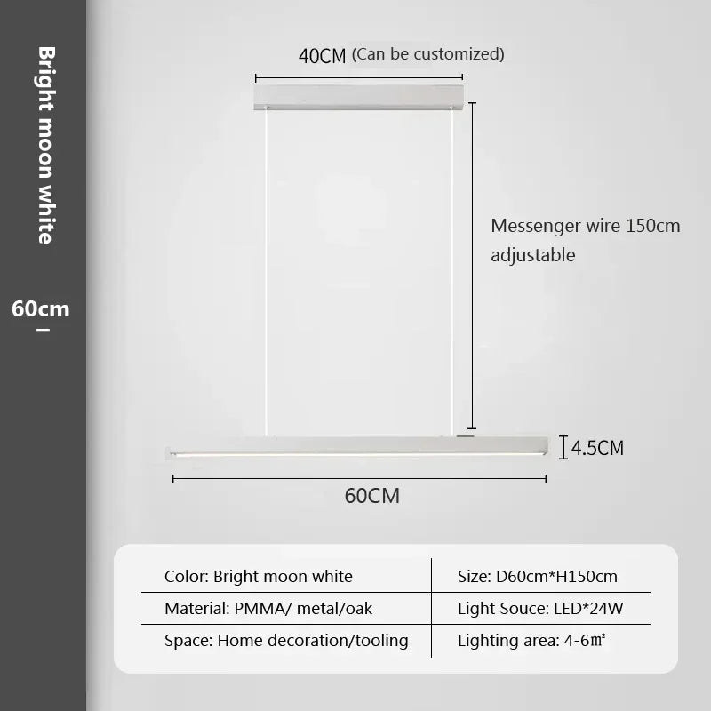 suspension moderne à LED pour un intérieur élégant et décoratif