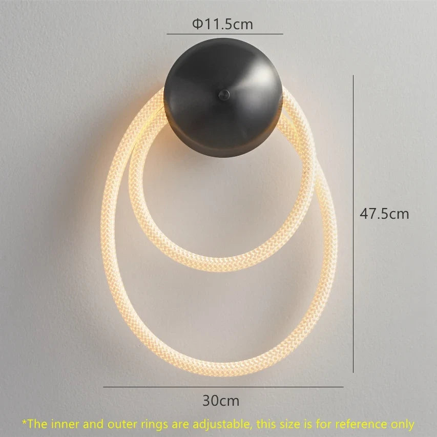 lampe led en silicone minimaliste de luxe flexible artistique