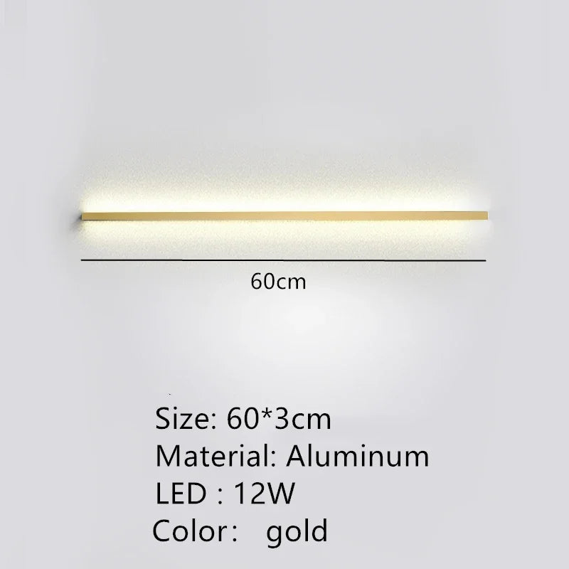 applique murale led moderne avec interrupteur de gradation pour décoration