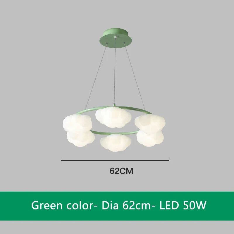 lustre en forme de nuage avec télécommande pour enfants
