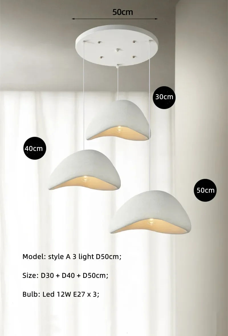 suspension japonaise wabi-sabi design simple pour intérieur