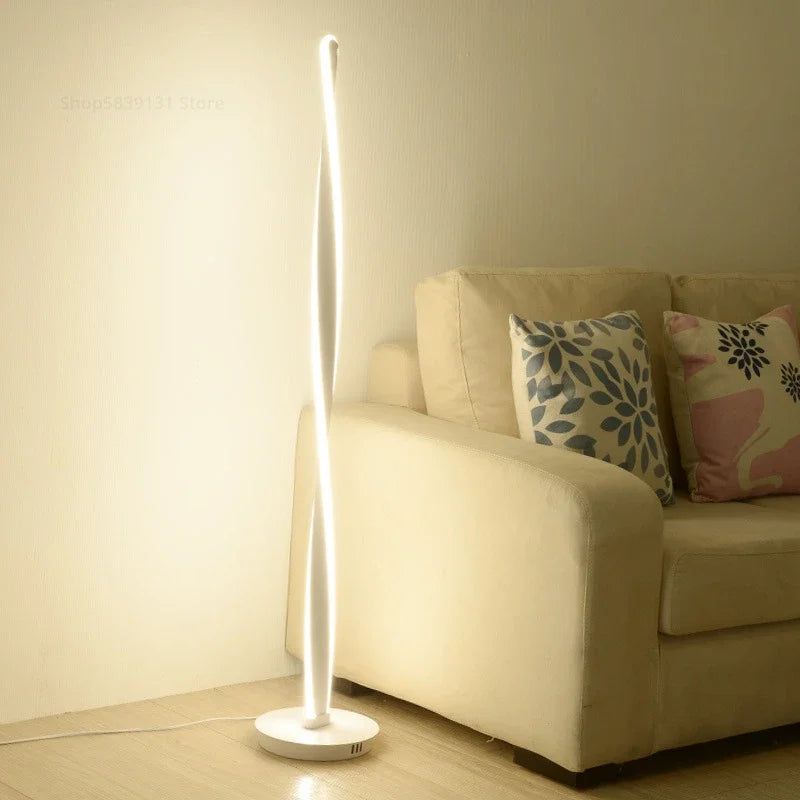 lampadaire moderne en aluminium avec éclairage led réglable
