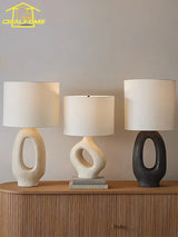 lampe de bureau moderne design en résine wabi-sabi décorative et artistique