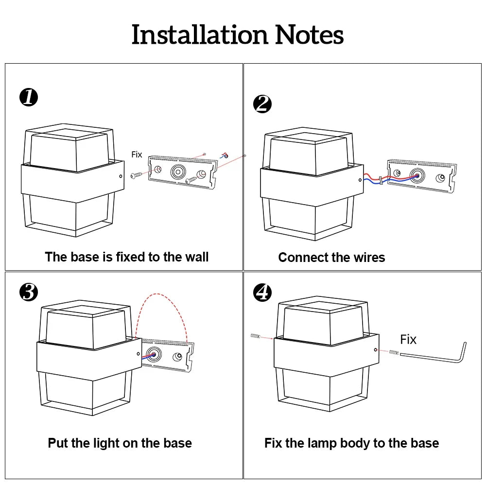 applique murale led moderne pour extérieur et intérieur