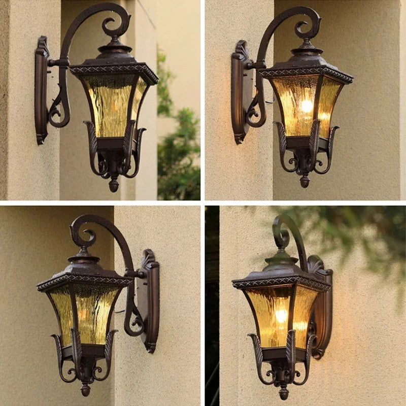 applique murale extérieure rétro pour éclairage décoratif de jardin