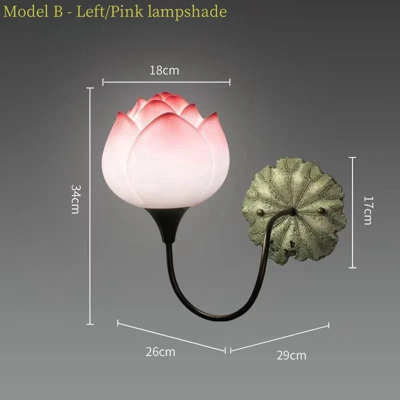 Applique murale Led en forme de Lotus