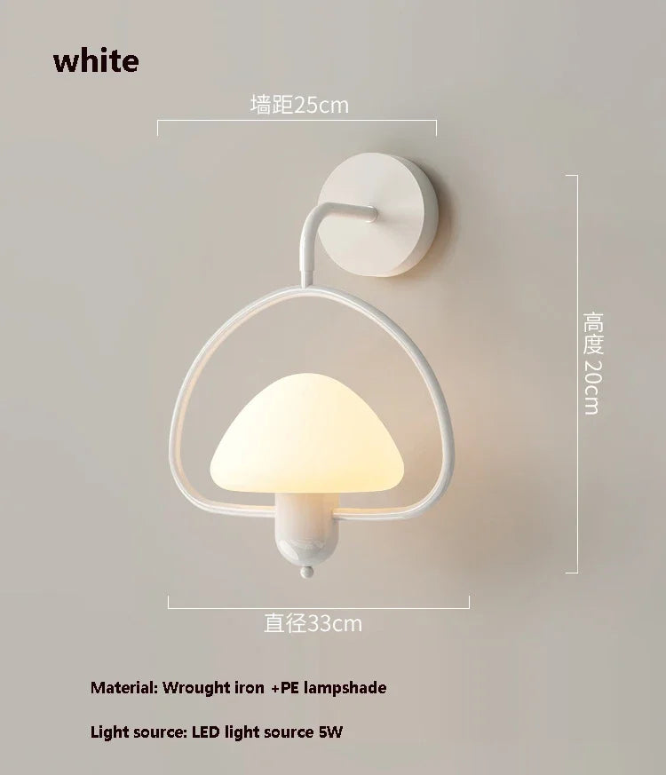 applique murale champignon led décoration intérieure moderne élégante