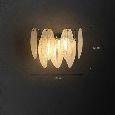 applique murale led en cristal doré à intensité variable