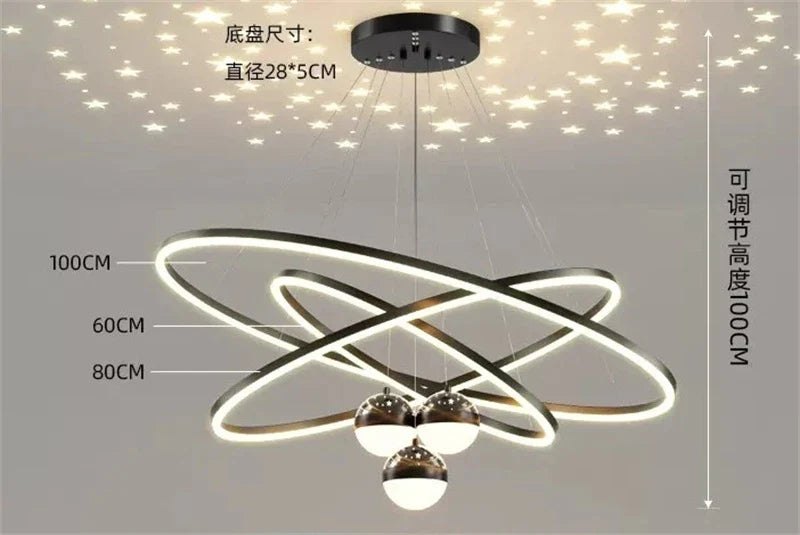 lustre led romantique projecteur de ciel étoilé avec télécommande