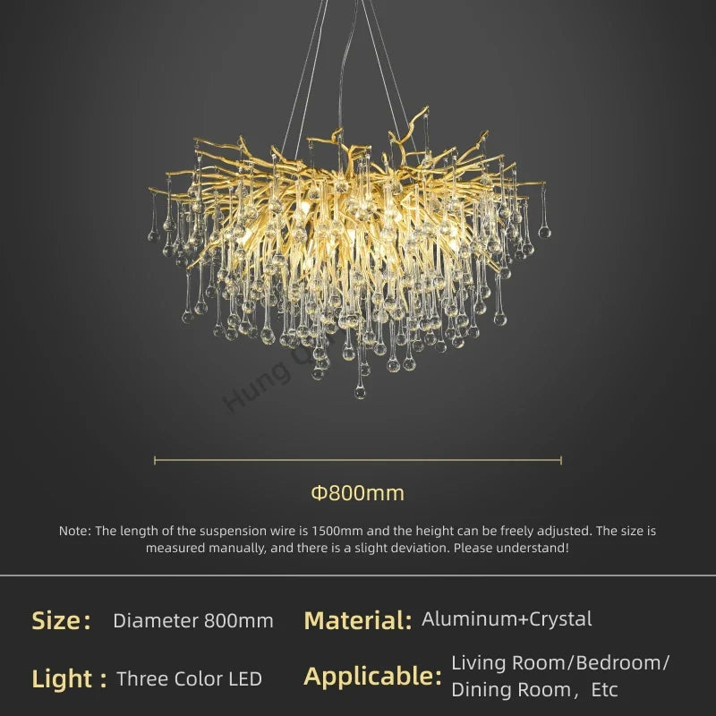 Pendant Lamp Chandelier,Pendant Lighting Fixtures,Pendant Lamp Chandelier,Tree-shaped Crystal Chandelier,Led Lighting Lamp,