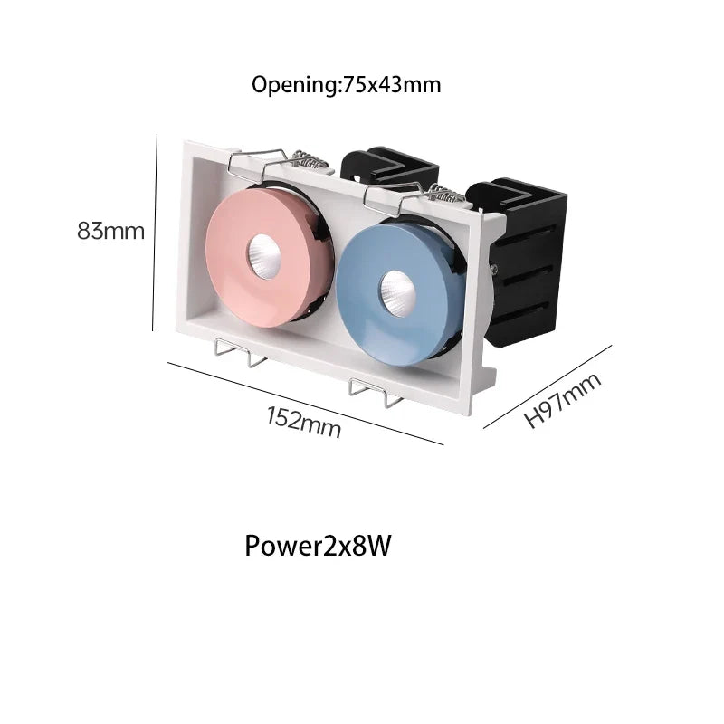 Saiyo – projecteur Led encastrable avec ange réglable