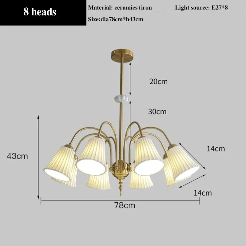 lustre en céramique style nordique moderne pour intérieur élégant