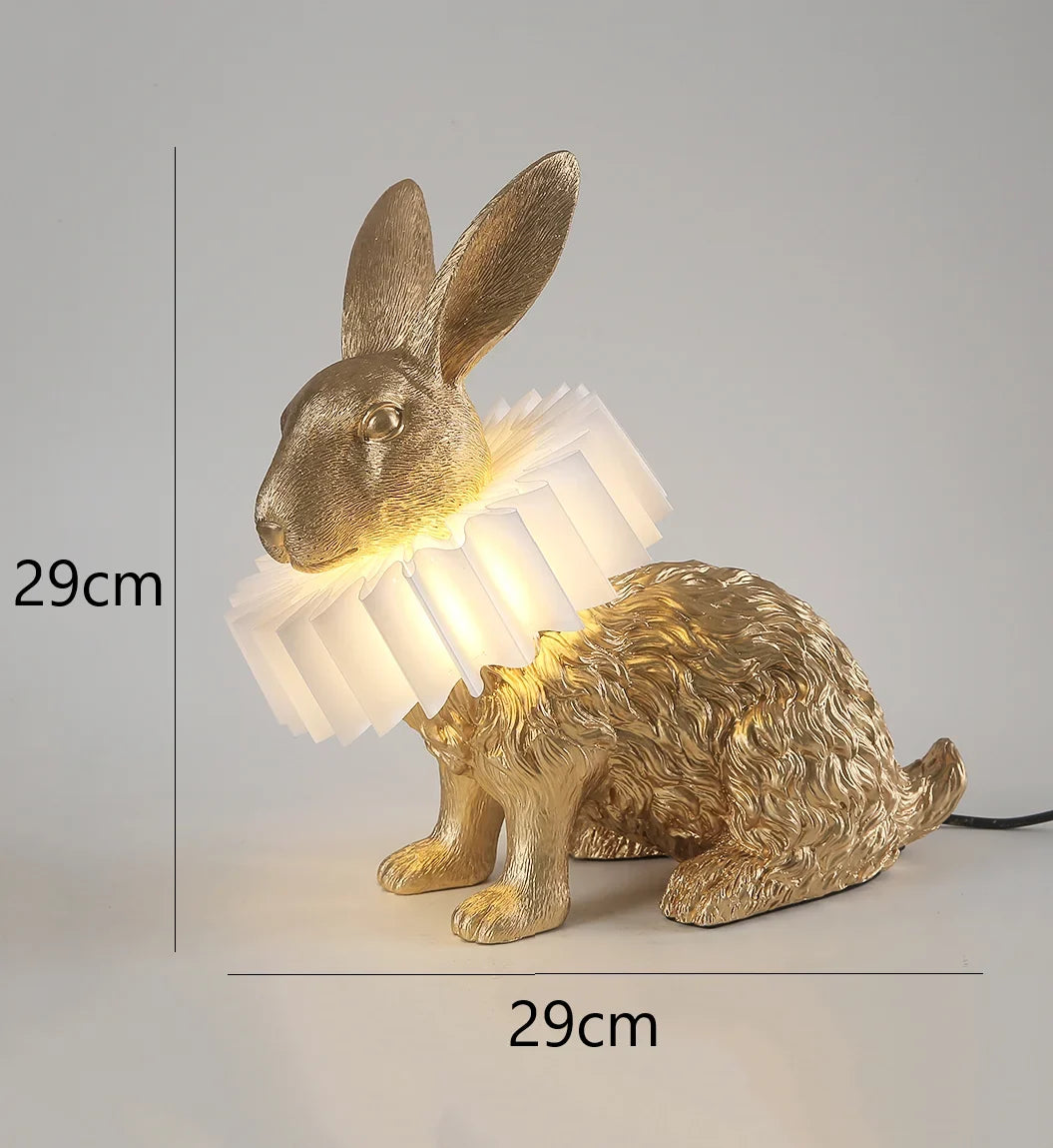 lampe à poser lapin nordique décorative pour enfants et intérieur
