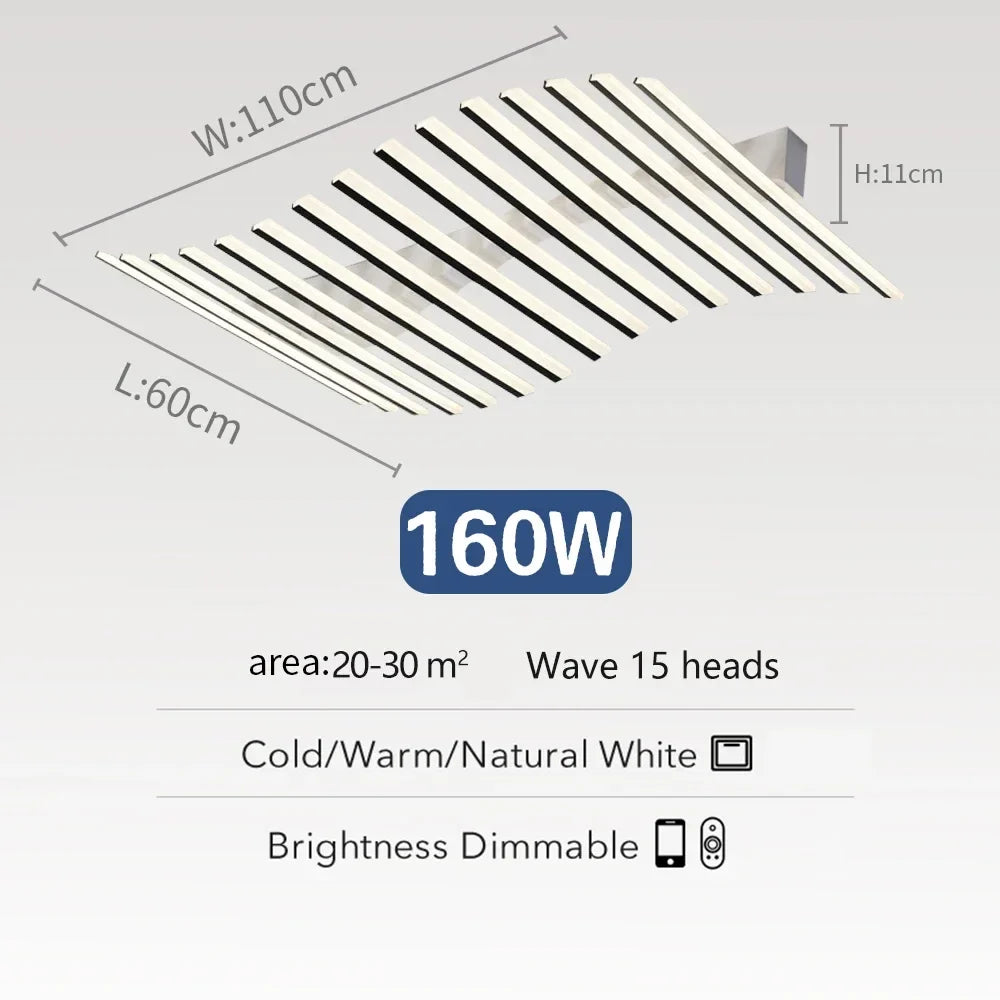 lustre nordique acrylique led moderne pour bar restaurant