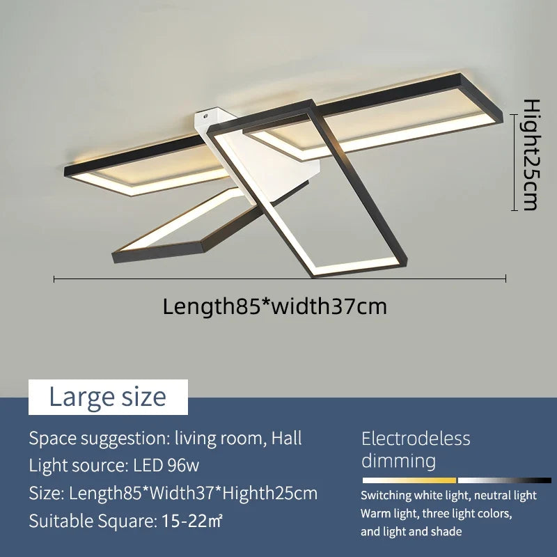 plafonnier à led moderne pour décoration intérieure élégante