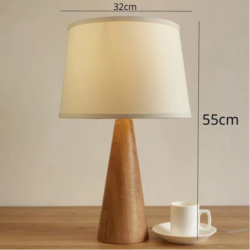 Lampadaire japonais au design Nordique en bois Wabi-sabi
