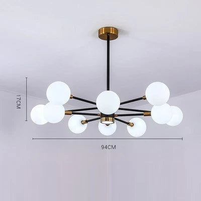 Nordic Bubble Glass Chandelier Pendant Lamp Ceiling Light Suspension Luminaire  for Living Room Bedroom