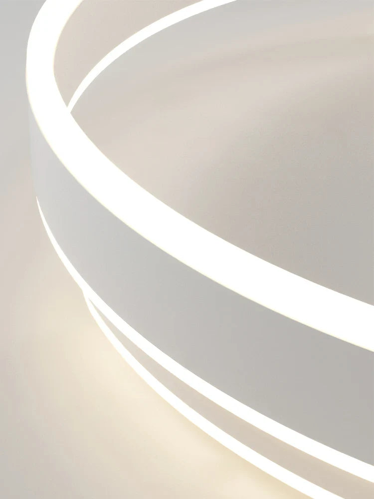 Lustre Noir Blanc Moderne LED Pour Salon Salle à manger Cuisine Éclairage Intérieur Décor À La Maison