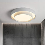 Plafonnier moderne led minimaliste blanc double rond