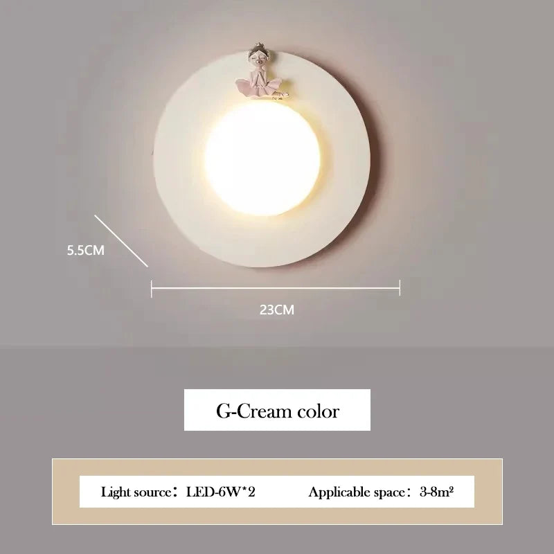 applique murale lumineuse pour chambre de fille moderne et chaleureuse
