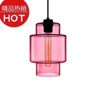 lustre suspendu moderne en verre transparent design élégant