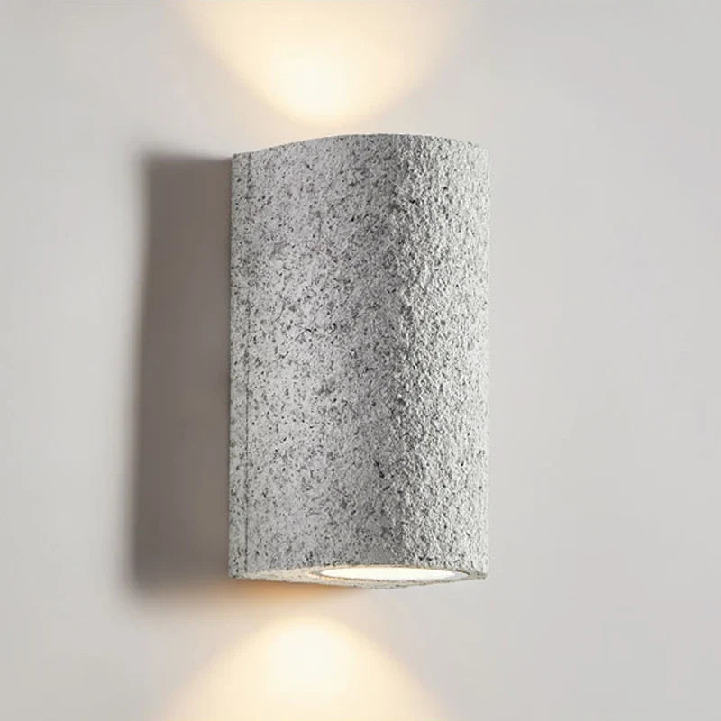 applique murale led wabi-sabi japonais rétro en ciment