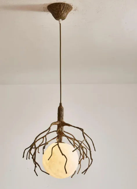 lustre rétro nordique style wabi-sabi personnalisé pour restaurant et boutique