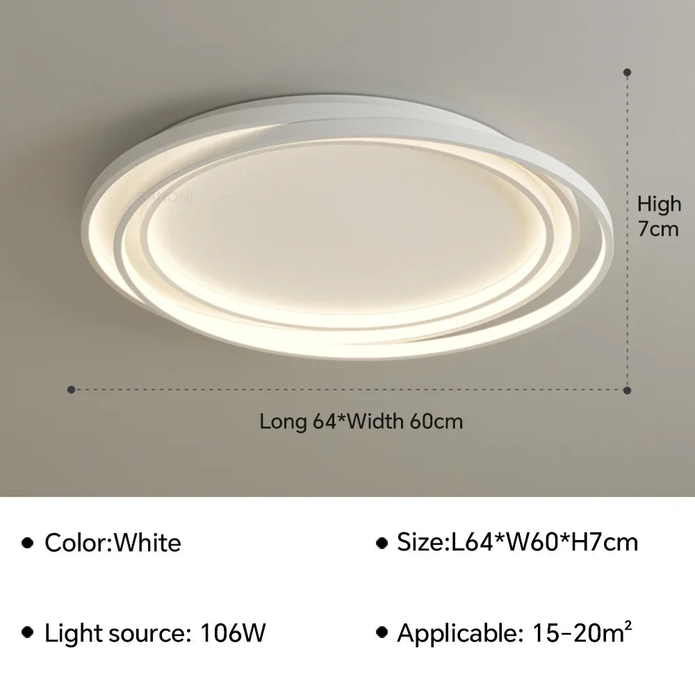 lustre led ultra mince moderne pour décoration intérieure