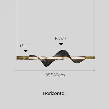 suspension design nordique tube lumineux pour intérieur décoratif