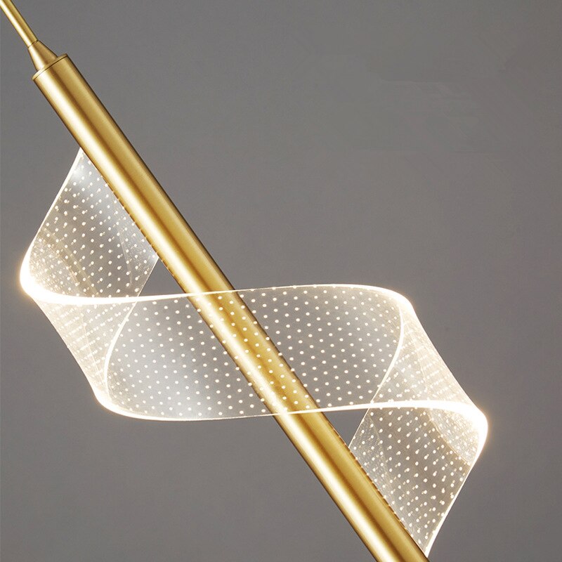 Suspension design LED minimaliste avec lumière ondulé Steal