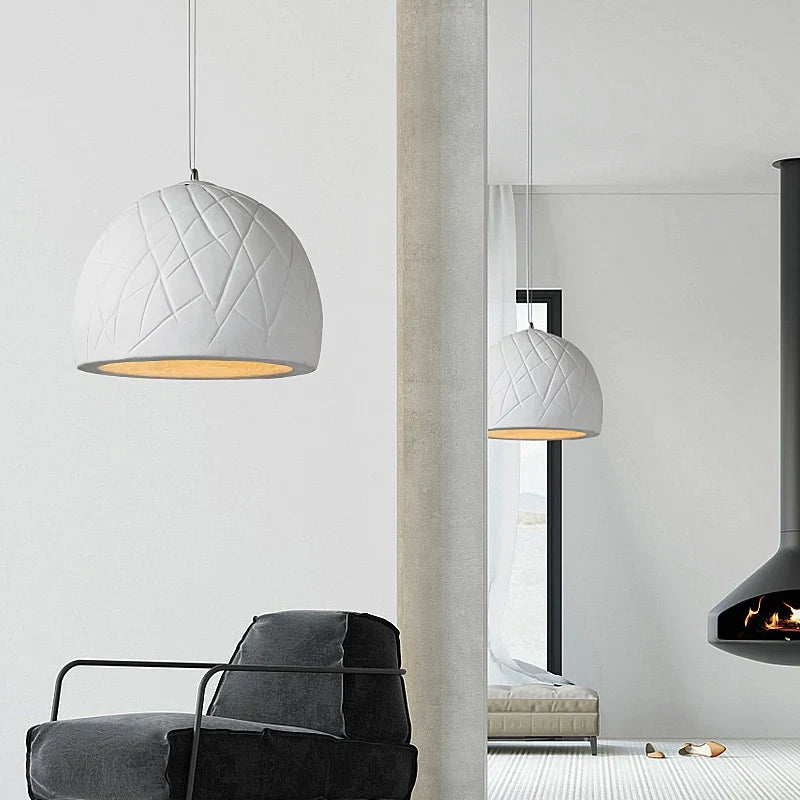 lustre led semi circulaire style wabi sabi nordique créatif