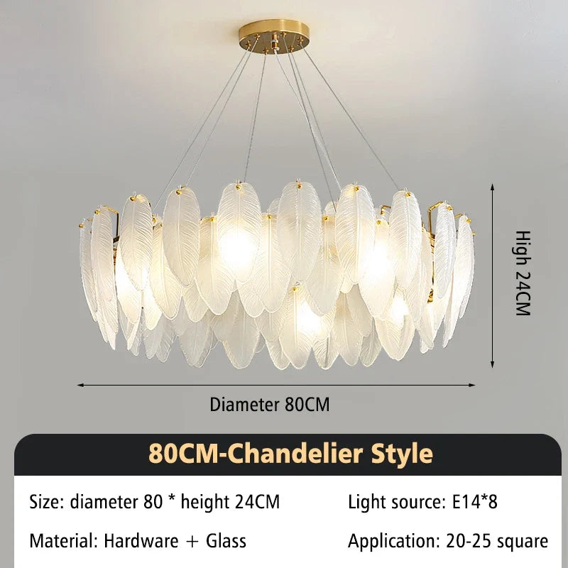 Lustre design moderne en verre