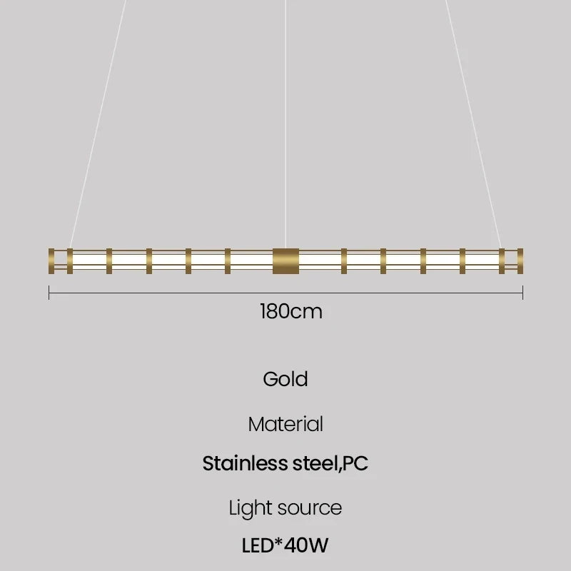 suspension tube nordique moderne pour décoration intérieure