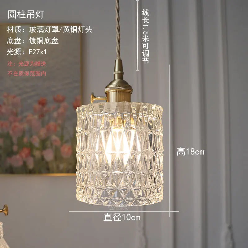 suspension en verre au design nordique moderne pour intérieur élégant