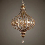 suspension en cristal rétro style vintage pour intérieur