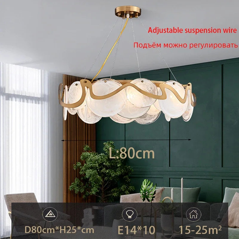 Modern crystal chandelier with adjustable suspension cable E14 pendant light,living room bedroom kitchen ceiling chandelier