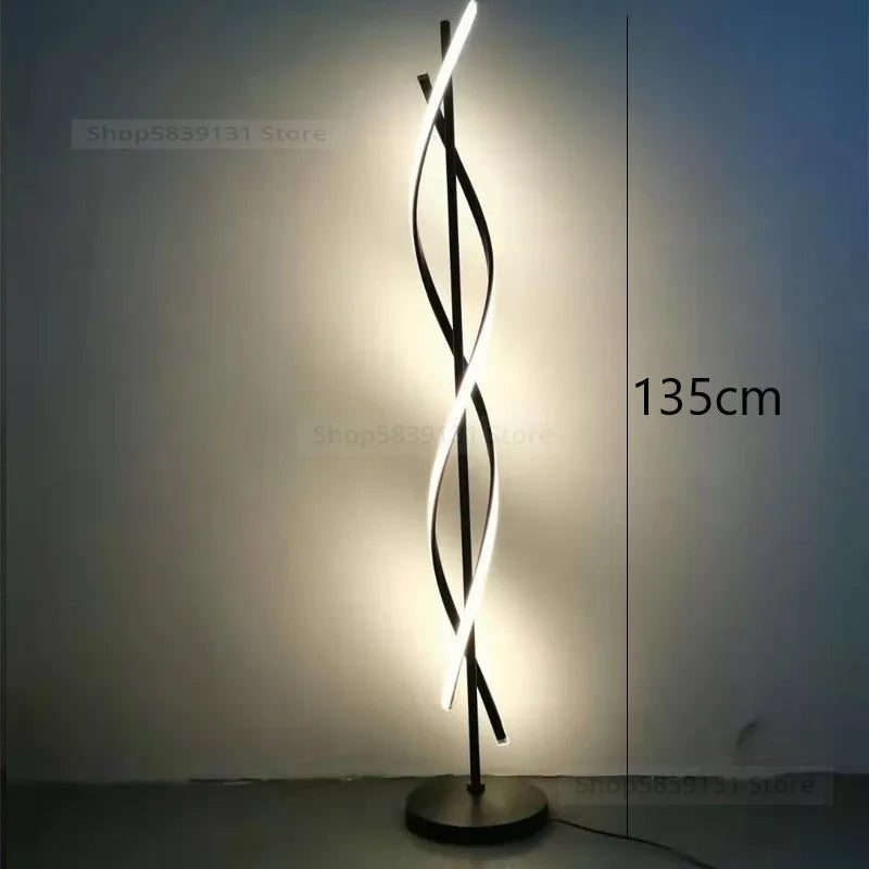 lampe led sur pied design nordique moderne en acrylique