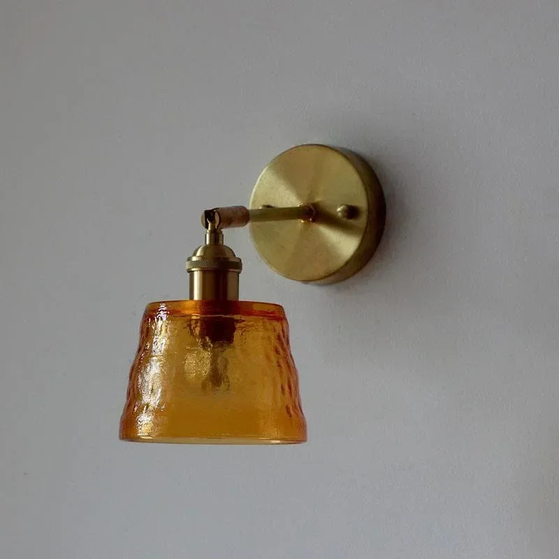 applique murale rotative en verre style nordique japonais avec miroir