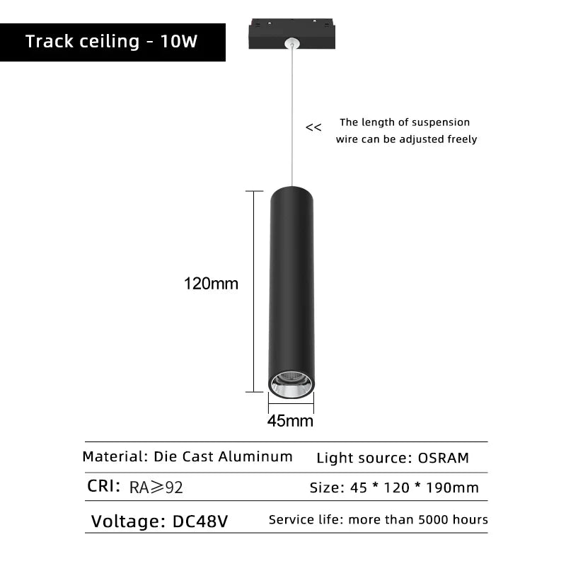lampe led magnétique à intensité variable projecteur de plafond zigbee