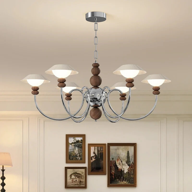 lustre rétro haut de gamme en coque d'oeuf américain style médiéval
