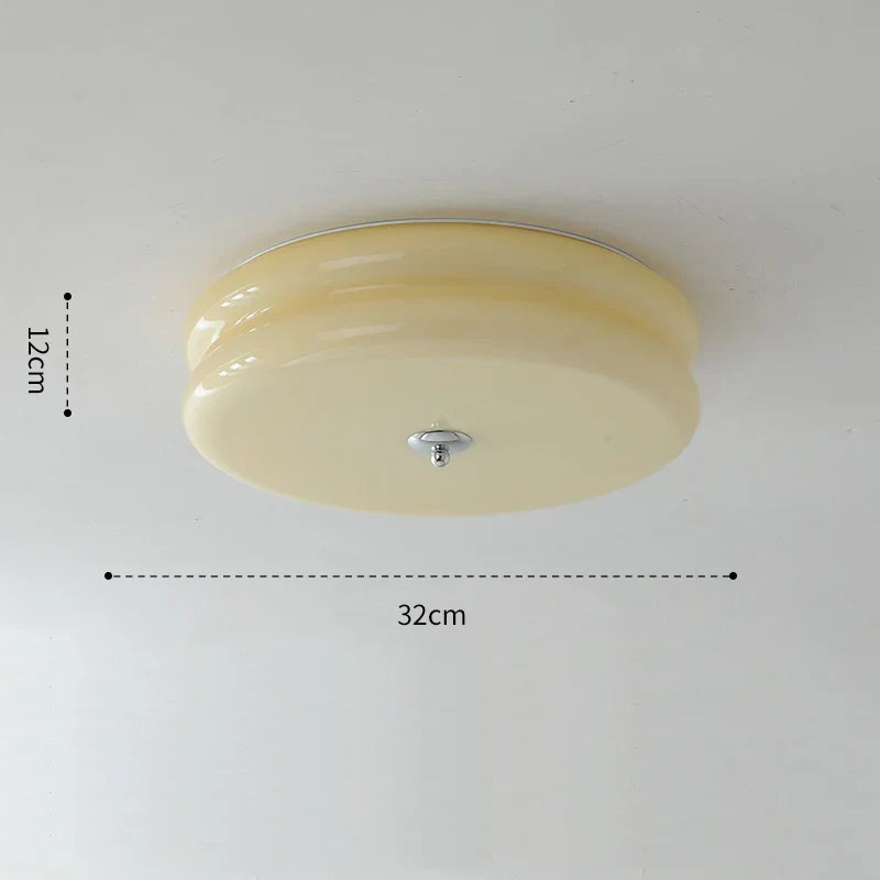 plafonnier rétro en verre pour un style nordique élégant