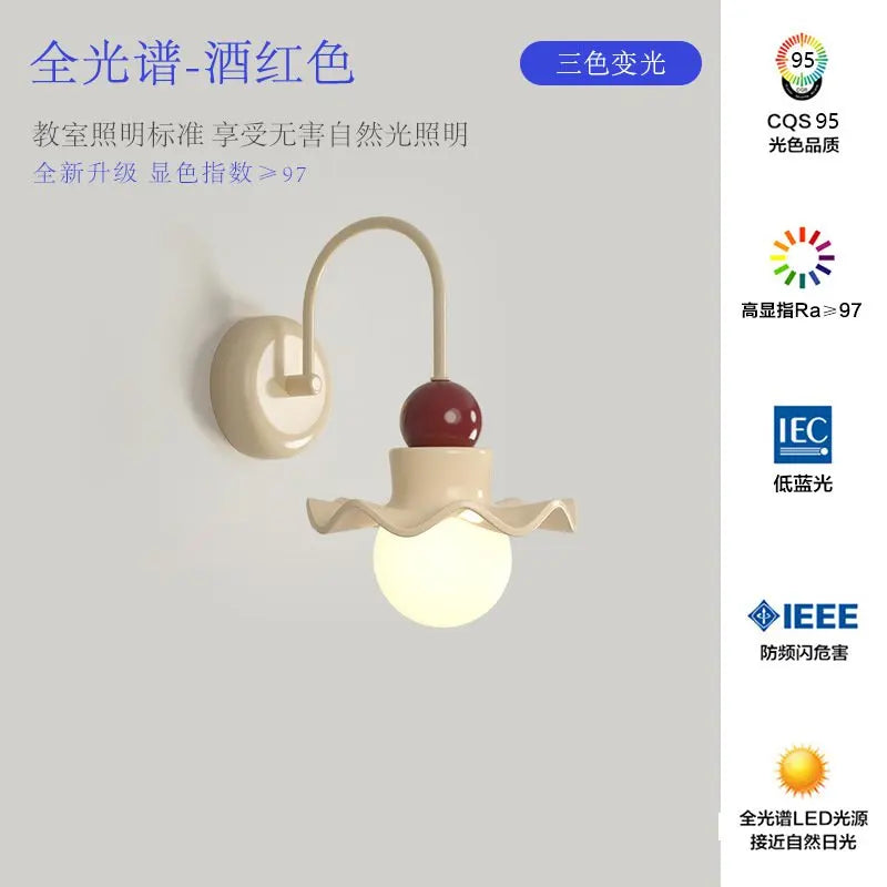 suspension led fleur style nordique pour décoration intérieure