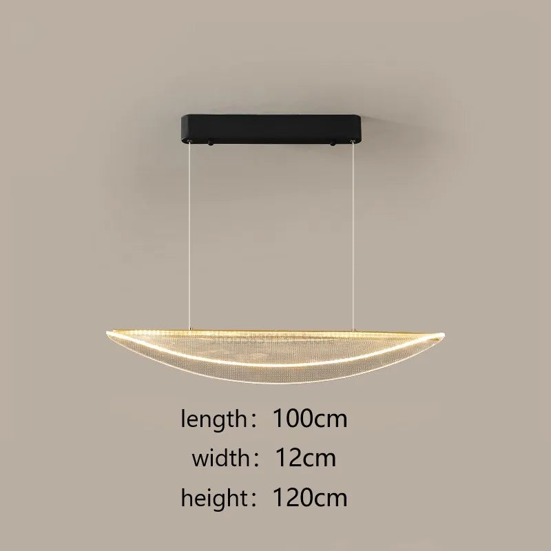 lustre acrylique moderne pour maison et restaurant