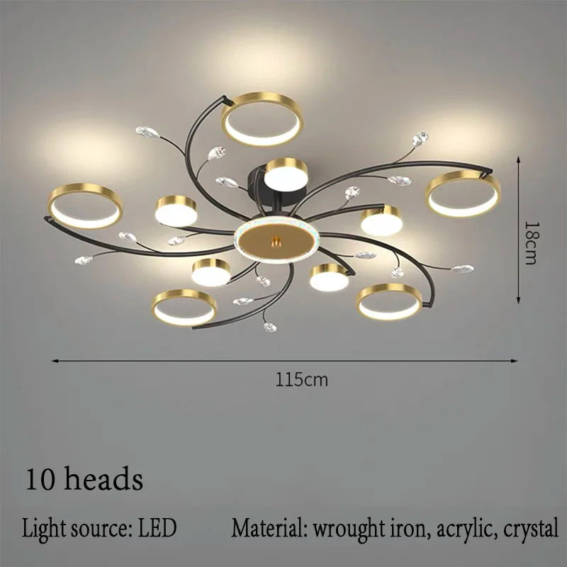 lustre nordique lumineux pour un éclairage intérieur élégant