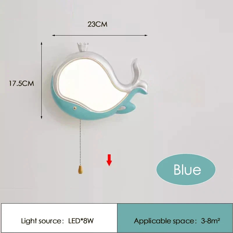 applique murale baleine mignonne pour chambre d enfant