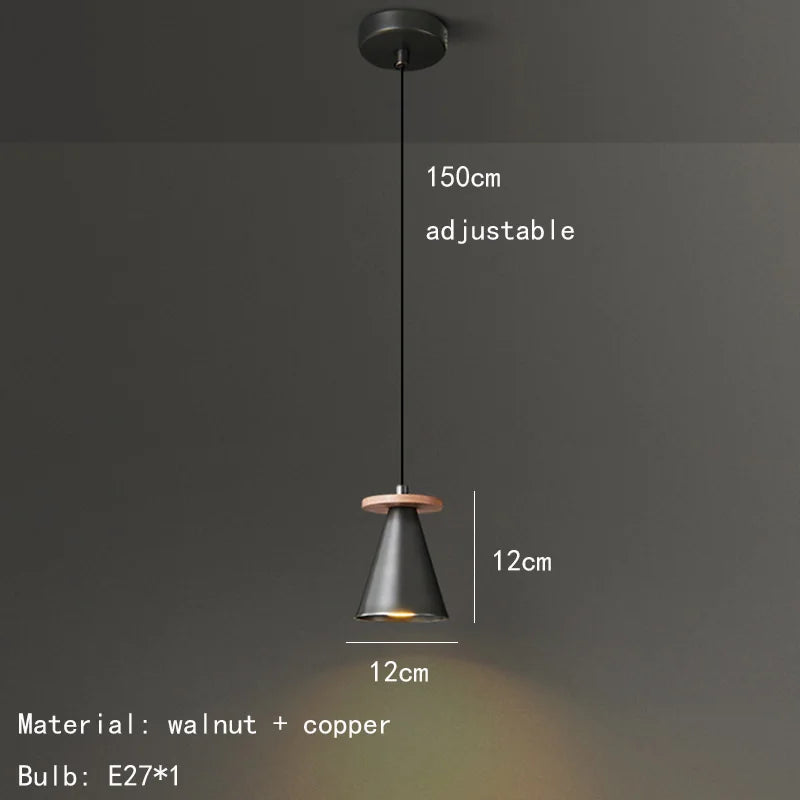 suspension moderne en cuivre noir et or pour intérieur