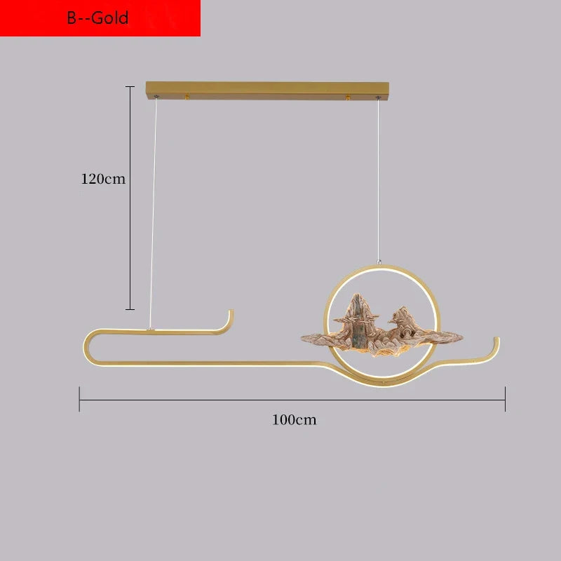 suspension de style chinois pour ambiance zen et moderne