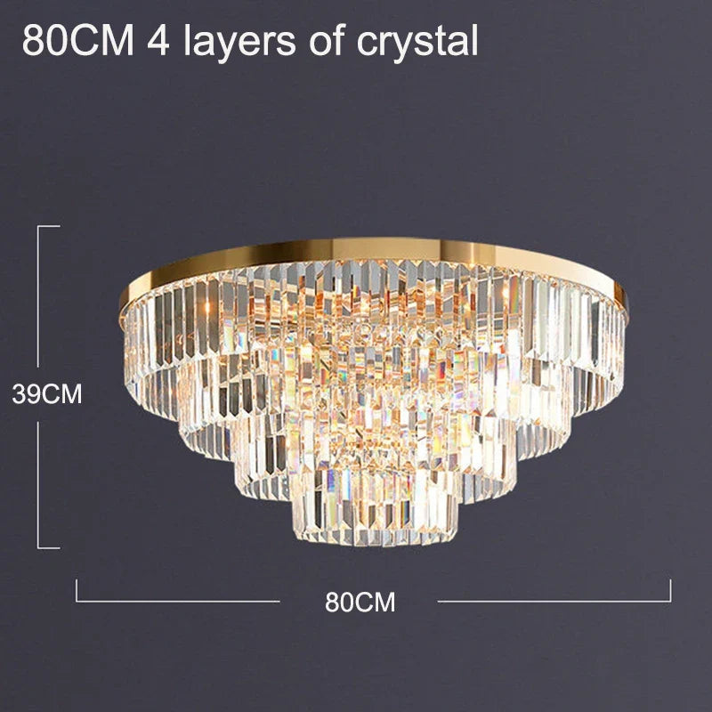 lustre en cristal luxe pour décoration intérieure et éclairage élégant
