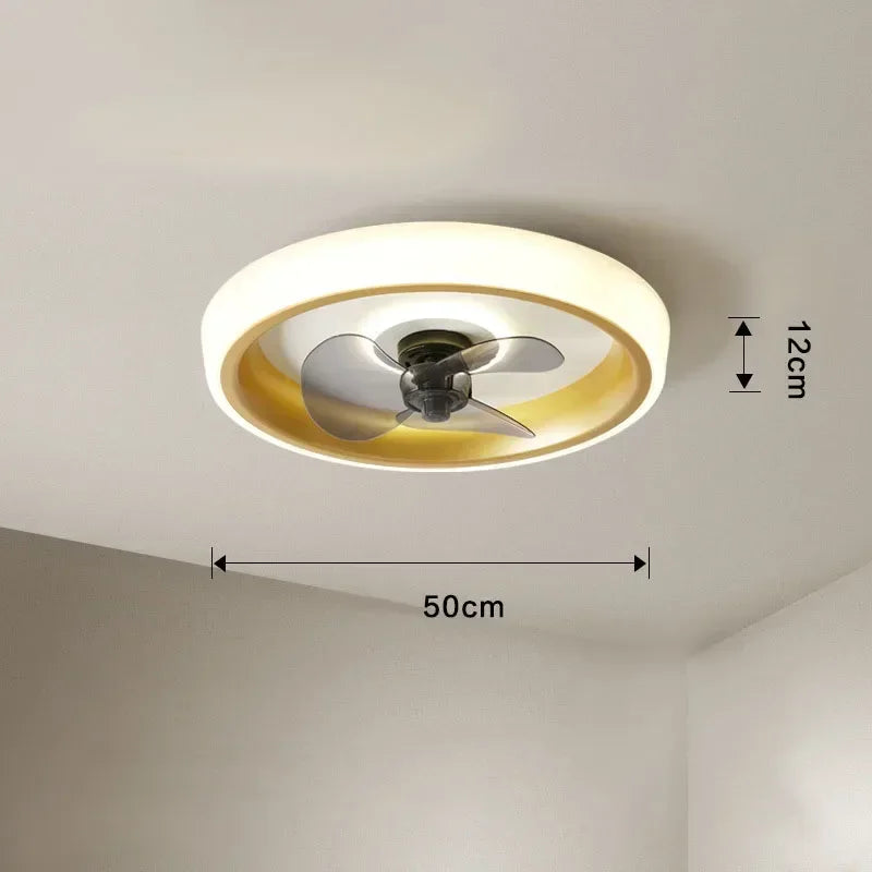 ventilateur silencieux avec lames invisibles et éclairage intégré