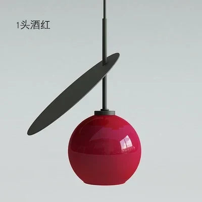 suspension moderne en verre pour décoration intérieure créative